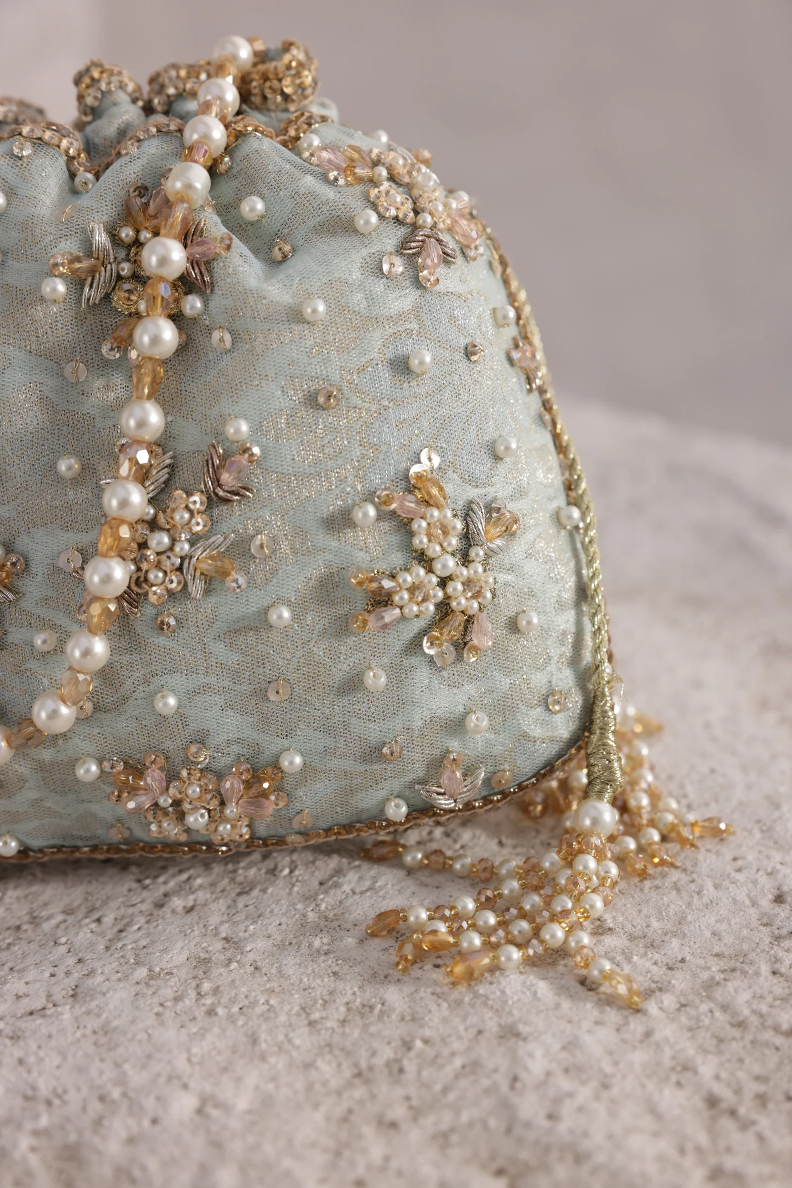 Sky Blue Glamour Clutch - Image 3