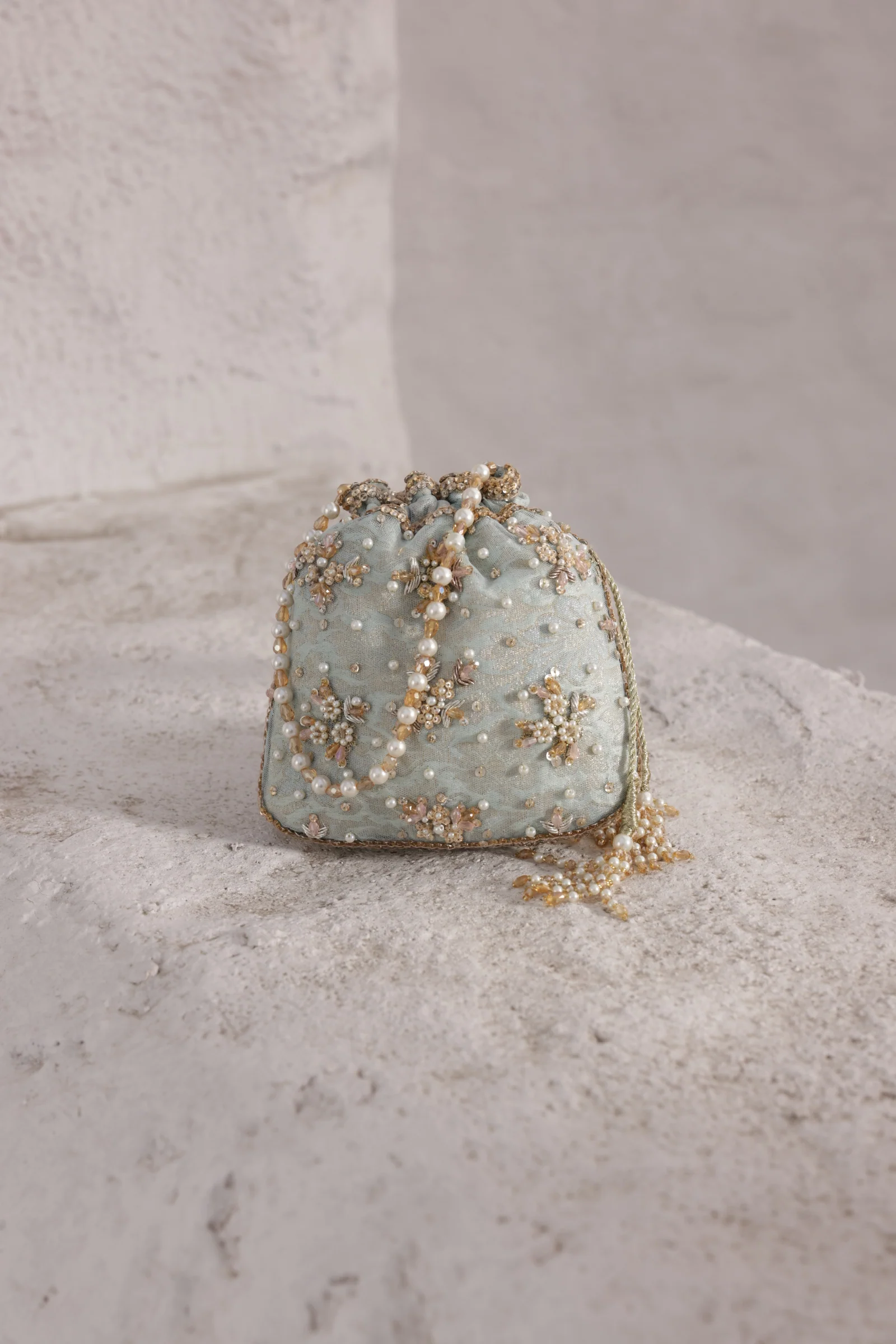 Sky Blue Glamour Clutch - Image 5